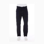 Alpha Studio Blue Cotton Men Pant