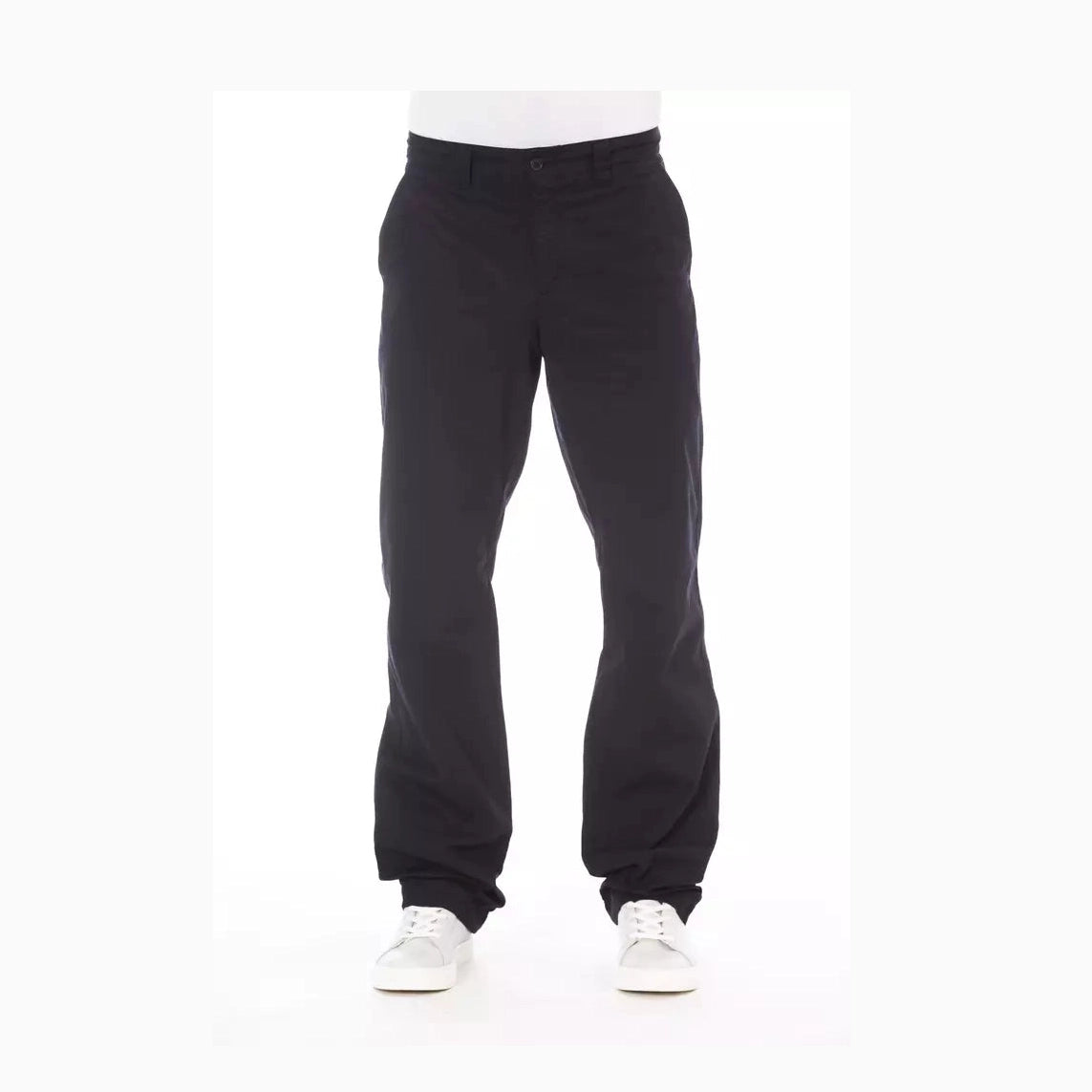 Alpha Studio Blue Cotton Men Pant