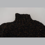 Dolce & Gabbana Brown Fatto A Mano Turtleneck Pullover Sweater
