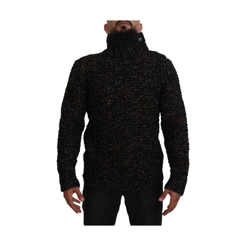 Dolce & Gabbana Brown Fatto A Mano Turtleneck Pullover Sweater
