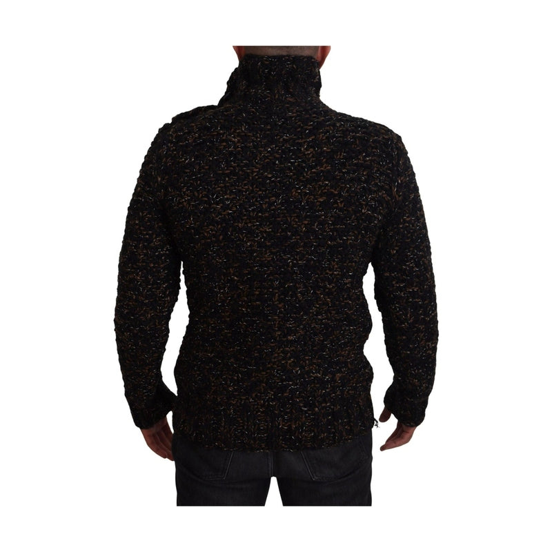 Dolce & Gabbana Brown Fatto A Mano Turtleneck Pullover Sweater