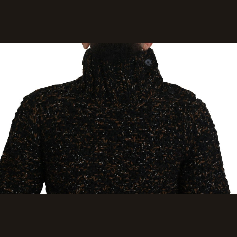 Dolce & Gabbana Brown Fatto A Mano Turtleneck Pullover Sweater
