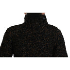 Brown Fatto A Mano Turtleneck Pullover Sweater