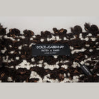 Dolce & Gabbana Brown Knitted Wool Fatto A Mano Sweater