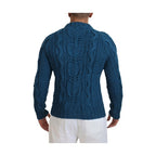 Dolce & Gabbana Blue Knitted Wool Alpaca Pullover Sweater