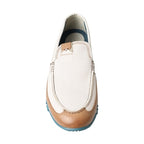 Dolce & Gabbana White Leather Loafers Moccasins Shoes