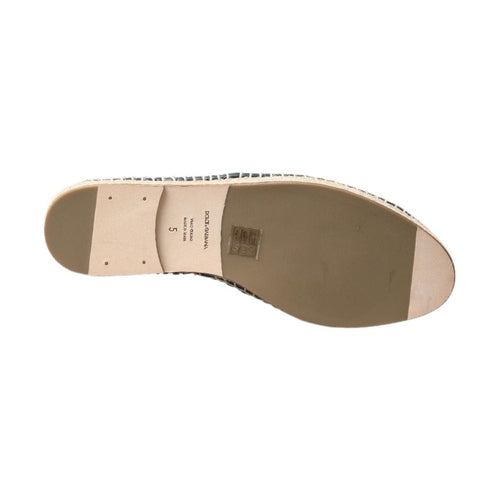 Dolce & Gabbana Blue Gray Leather Buffalo Espadrille Shoes