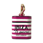 Dolce & Gabbana Fuchsia Dauphine Leather Logo Airpods Case