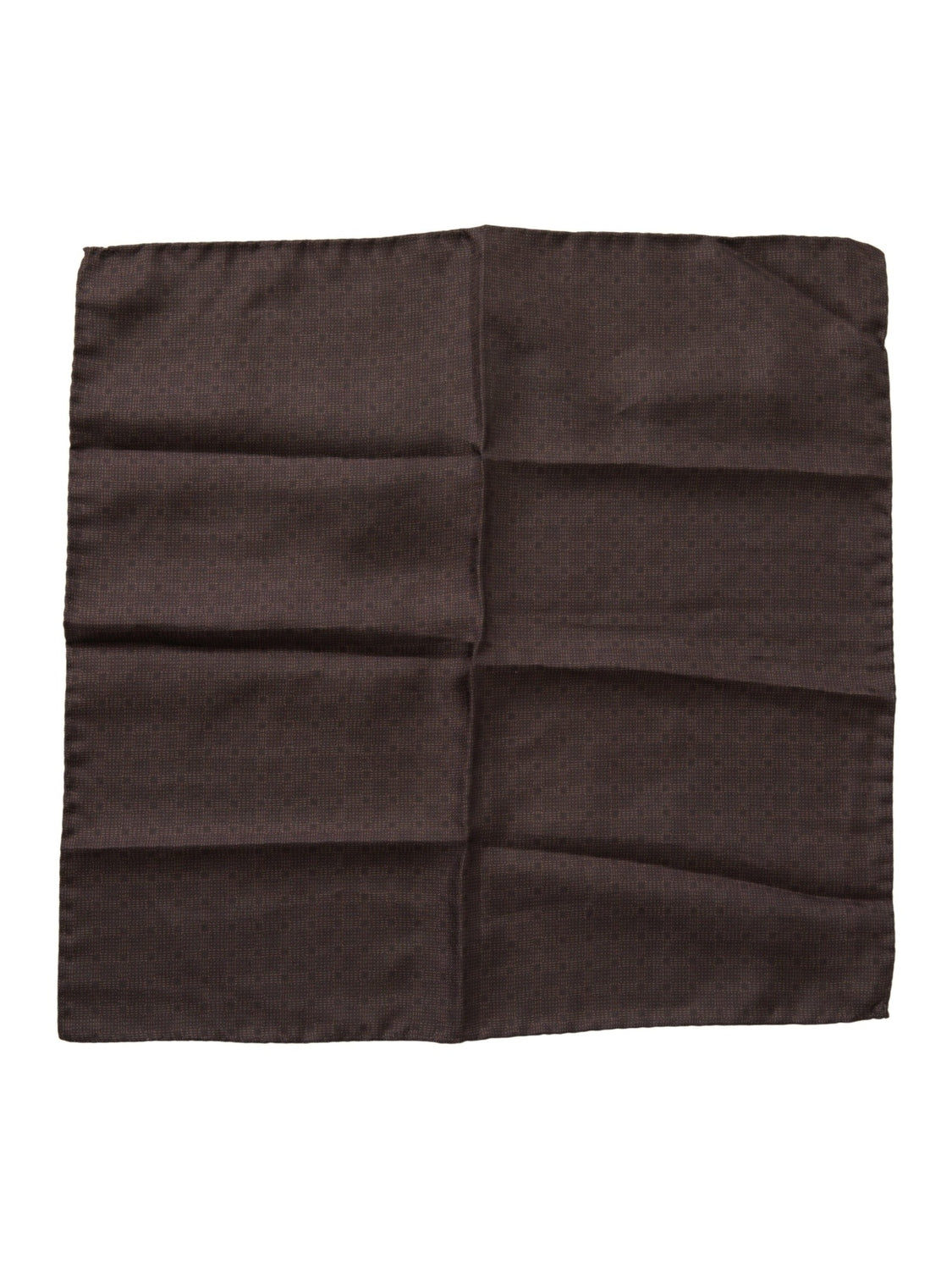 Dolce & Gabbana Brown Patterned Silk Square Handkerchief Scarf