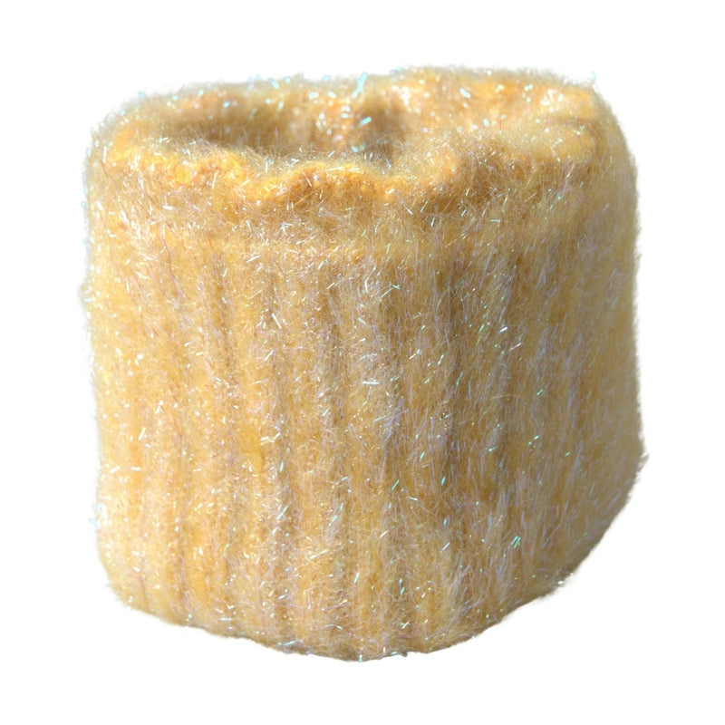 Dolce & Gabbana Yellow Polyester Mohair Fiber Neck Wrap Scarf