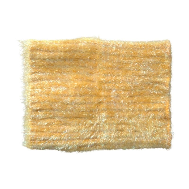 Dolce & Gabbana Yellow Polyester Mohair Fiber Neck Wrap Scarf
