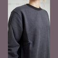 Dolce & Gabbana Dark Gray Cotton Crew Neck Pullover Sweater