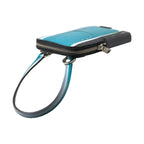 Dolce & Gabbana Blue Leather Purse Crossbody Sling Phone Bag Unisex