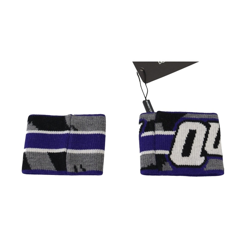Dolce & Gabbana Purple Logo Two Piece Set Wristband