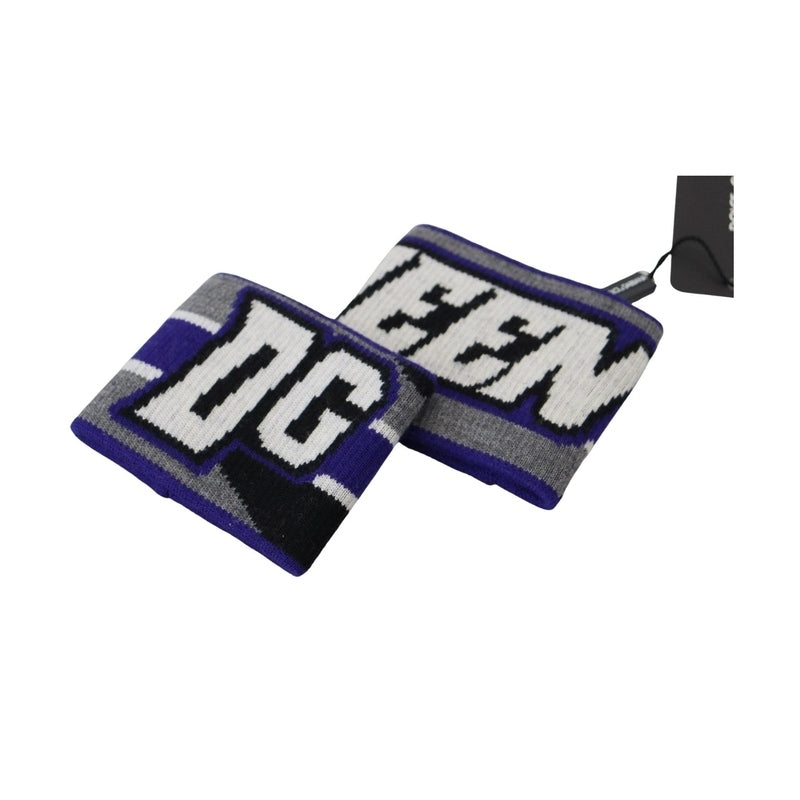 Dolce & Gabbana Purple Logo Two Piece Set Wristband