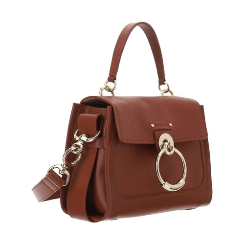 Chloé Brown Calf Leather Tess Handbag