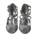Dolce & Gabbana Silver Shimmers Sandals Heel Pumps Shoes