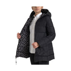 Dolce & Gabbana Black Polyester Hooded Reversible Jacket