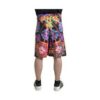 Dolce & Gabbana Multicolor Printed Cotton Men Bermuda Shorts