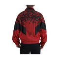 Dolce & Gabbana Red Leopard Nylon Full Zip Sweater