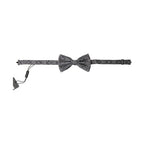 Dolce & Gabbana Black White Pattern Adjustable Neck Papillon Bow Tie