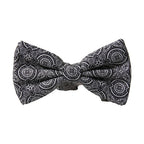 Dolce & Gabbana Black White Pattern Adjustable Neck Papillon Bow Tie
