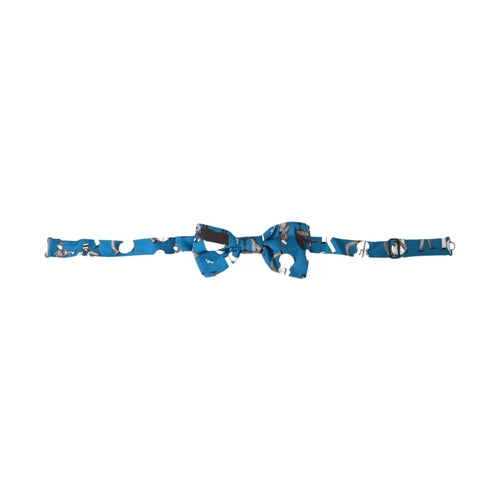Dolce & Gabbana Blue Jazz Club Silk Adjustable Neck Papillon Bow Tie