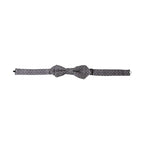 Dolce & Gabbana Gray Polka Dots Silk Adjustable Neck Papillon Bow Tie