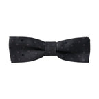 Dolce & Gabbana Gray Polka Dot Silk Adjustable Neck Men Papillon Bow Tie