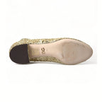 Dolce & Gabbana Gold Sequined Short Boots Stretch Shoes