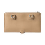 Dolce & Gabbana Beige Leather Shoulder Cardholder Shoulder Strap Wallet