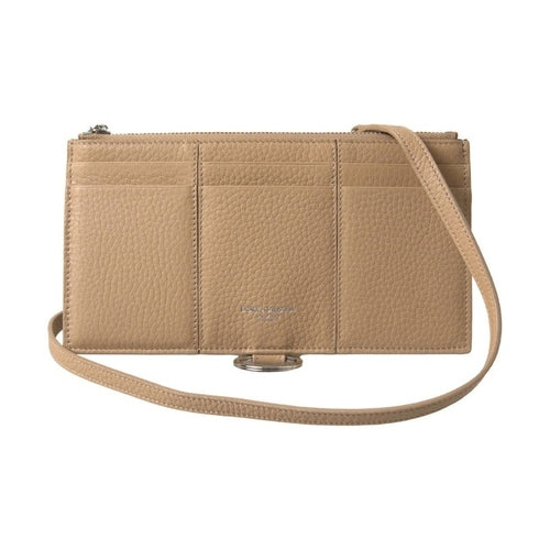 Dolce & Gabbana Beige Leather Shoulder Cardholder Shoulder Strap Wallet