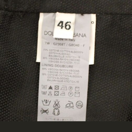 Dolce & Gabbana Black Cotton Viscose Dress Vest Blazer