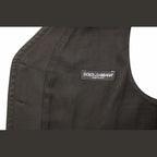 Dolce & Gabbana Black Cotton Viscose Dress Vest Blazer