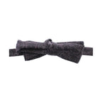 Dolce & Gabbana Gray Black Wool Bow Tie
