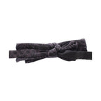 Dolce & Gabbana Gray Black Wool Bow Tie