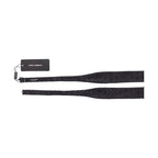Dolce & Gabbana Gray Black Wool Bow Tie