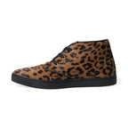 Dolce & Gabbana Brown Leopard Pony Hair Leather Sneakers Shoes