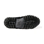 Dolce & Gabbana Black Fur Leather Slippers Dress Shoes