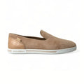Dolce & Gabbana Beige Suede Caiman Men Loafers Slippers Shoes