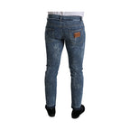 Dolce & Gabbana Blue Washed Skinny Cotton Stretch Denim Jeans