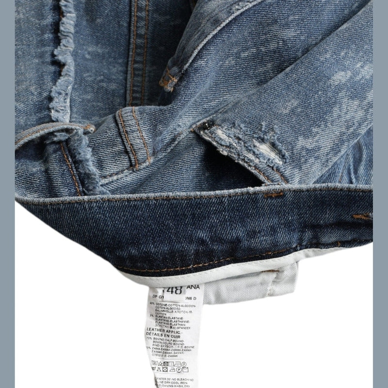 Dolce & Gabbana Blue Washed Skinny Cotton Stretch Denim Jeans