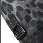 Dolce & Gabbana Black Leopard Round Slim Tote Bottle Cage Bag