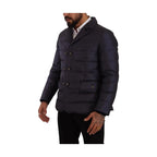 Dolce & Gabbana Blue Silk Goat Coat Blouson Winter Jacket