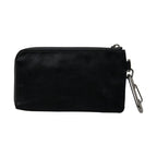 Dolce & Gabbana Black Nylon Logo Plaque Keyring Pouch Clutch Bags