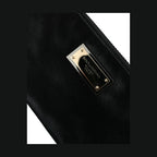 Dolce & Gabbana Black Nylon Logo Plaque Keyring Pouch Clutch Bags