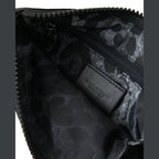 Dolce & Gabbana Black Nylon Logo Plaque Keyring Pouch Clutch Bags