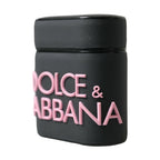 Dolce & Gabbana Black Pink Silicone Embossed Logo Airpods Case