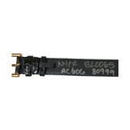 Dolce & Gabbana Black Textured Leather Gold Tone Metal Buckle Armband