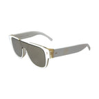 Dolce & Gabbana White Acetate Mirror Lenses DG4356 Sunglasses